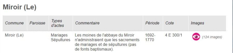 Réponse Le Miroir pourquoi baptêmes sur Cousance.JPG
